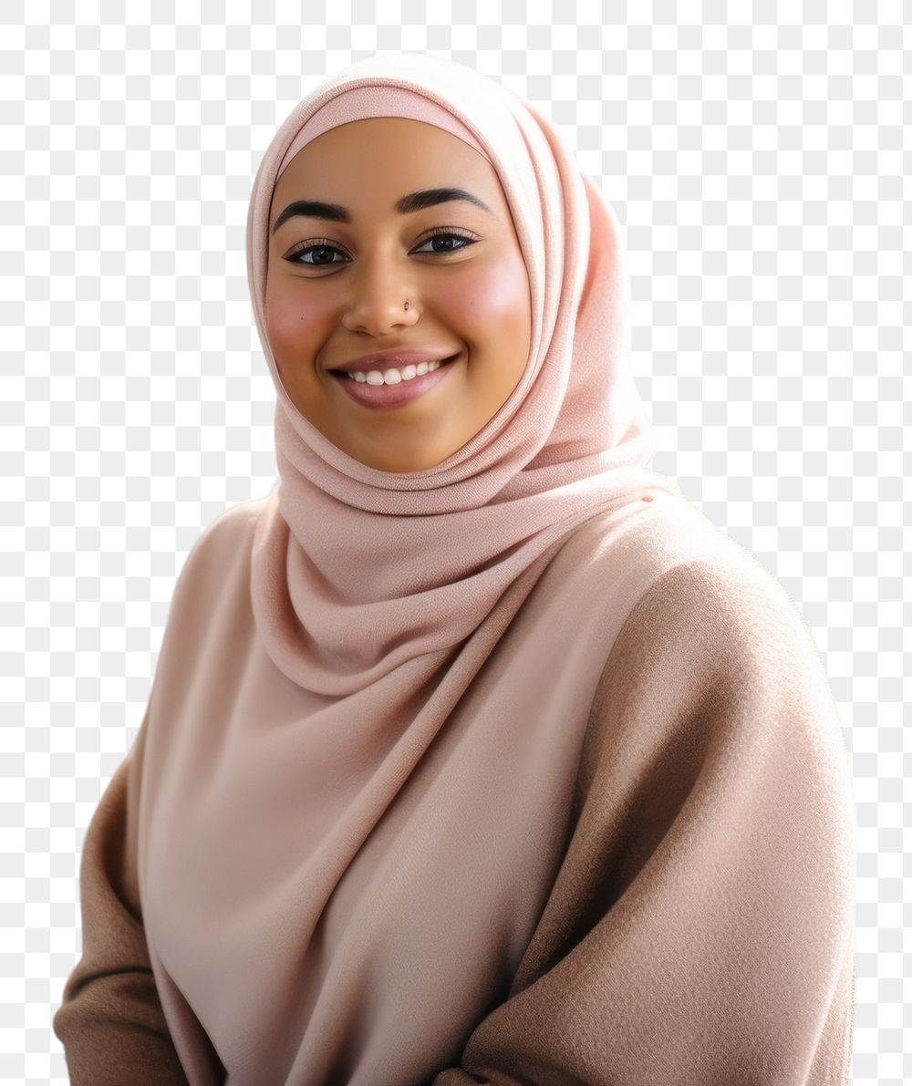 PNG  Inclusivity adult hijab scarf. AI generated Image by rawpixel.