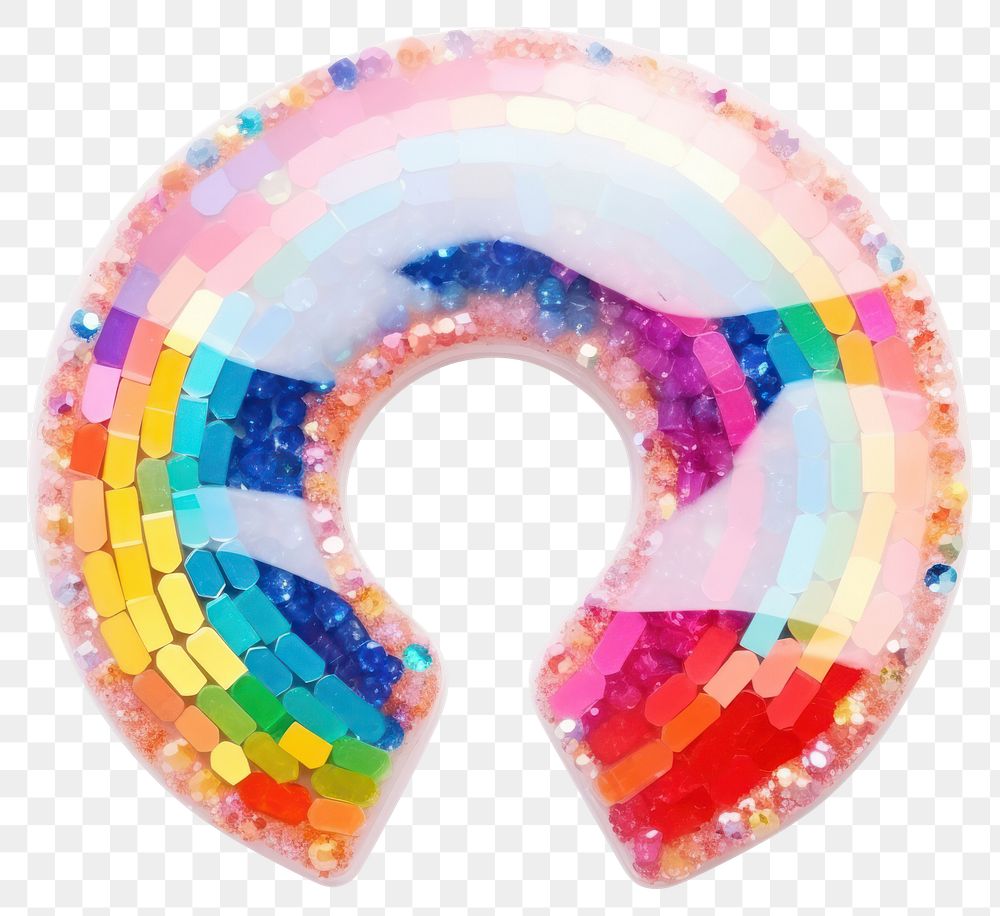 PNG  Rainbow shape white background celebration. AI generated Image by rawpixel.