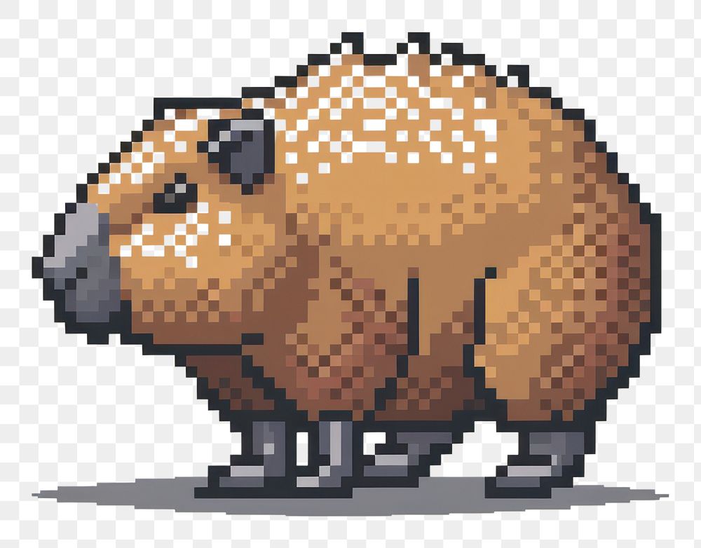 PNG Capybara cut pixel mammal | Premium PNG - rawpixel