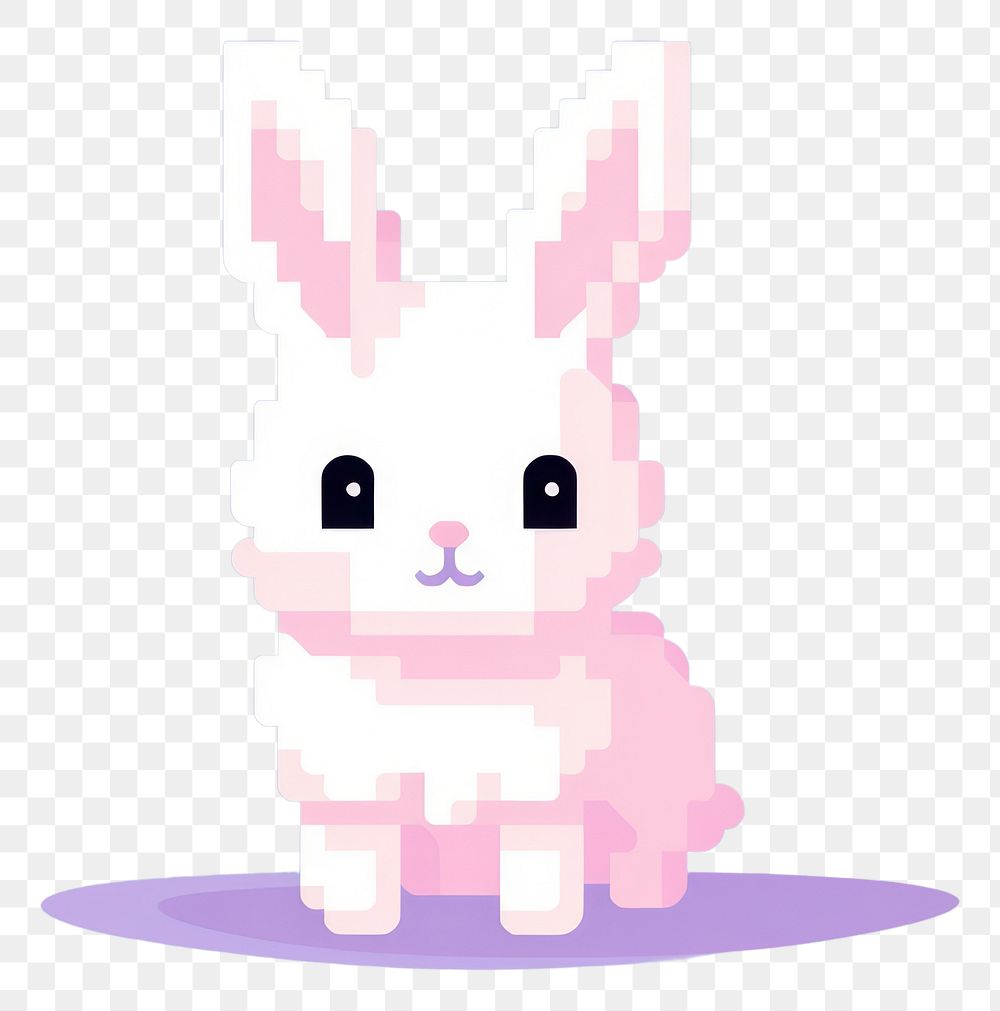 PNG Rabbit cut pixel animal mammal cute.