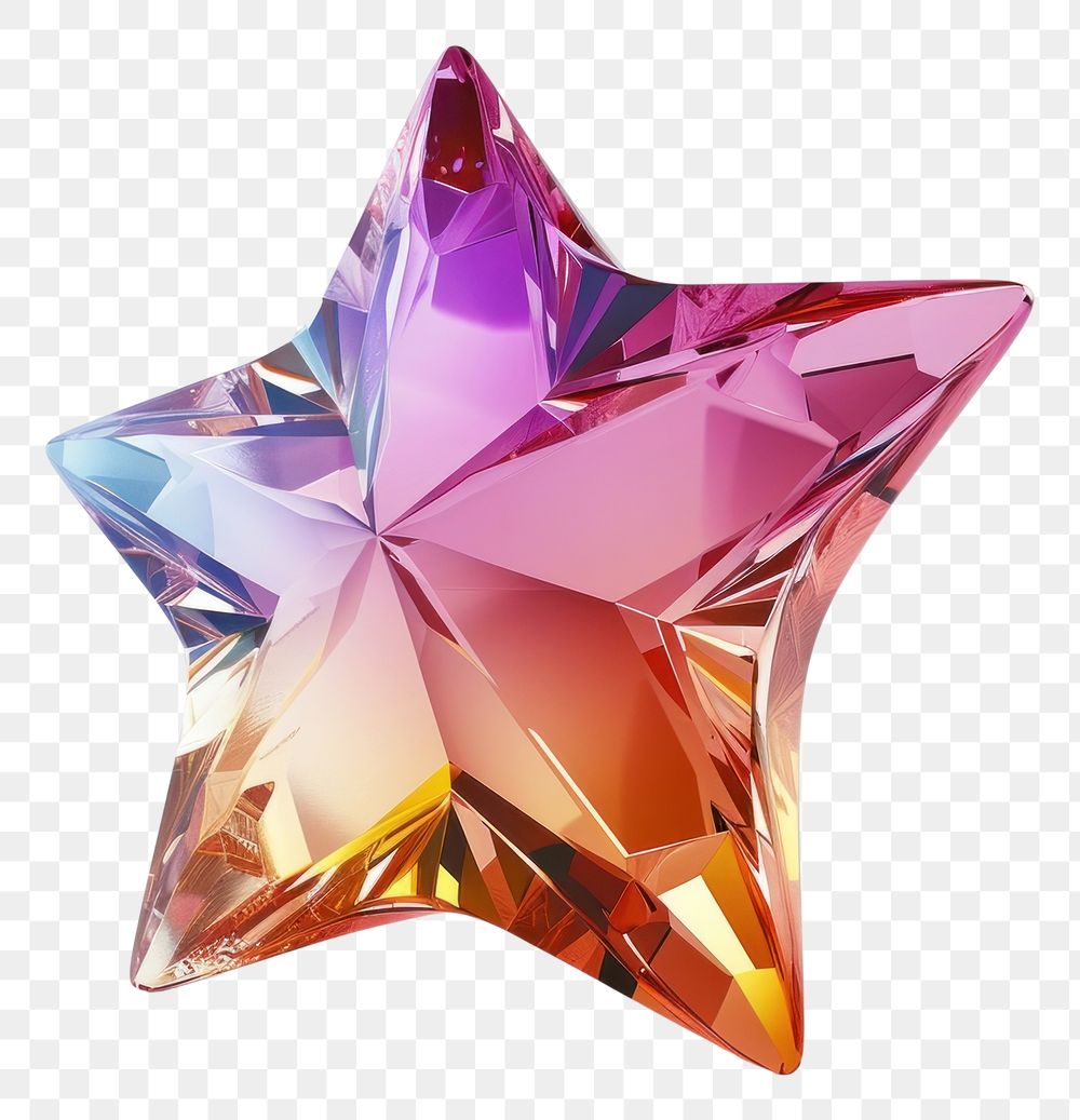 PNG Crystal star gemstone jewelry white background.