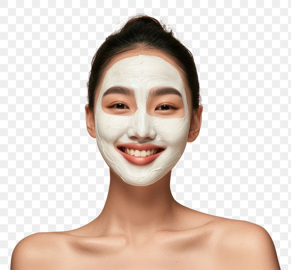 PNG South east asian woman with a face mask portrait photography smiling.