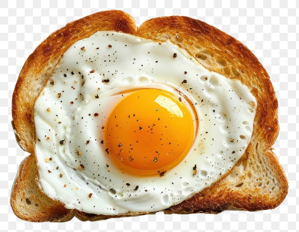 PNG Bread food egg breakfast.