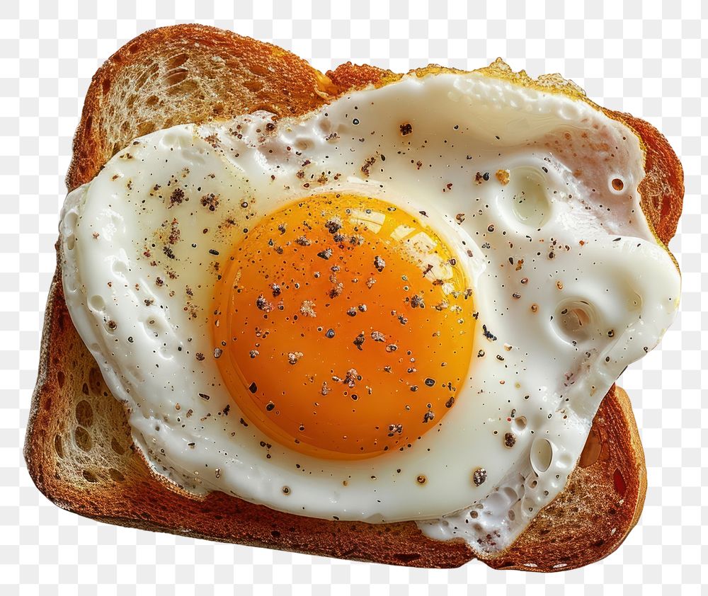 PNG Bread food egg breakfast.
