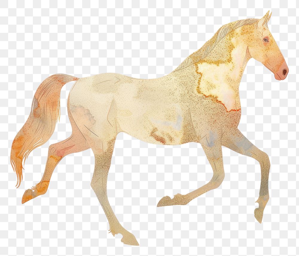 PNG Horse animal mammal white background.
