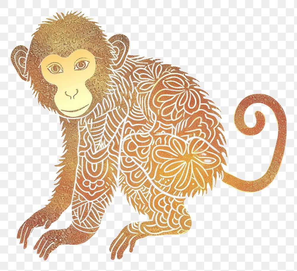PNG Monkey art drawing animal.