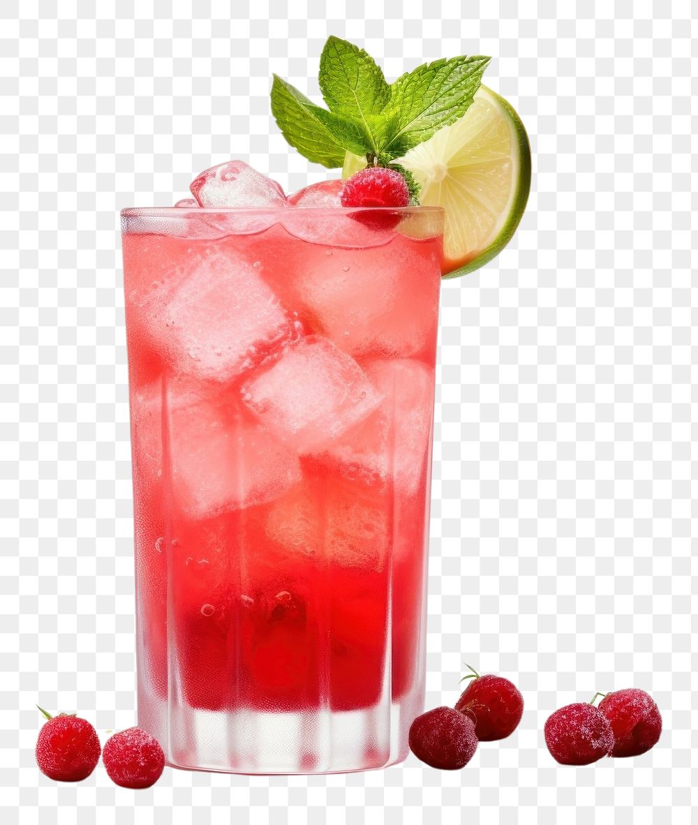 PNG Mocktail raspberry cocktail mojito.