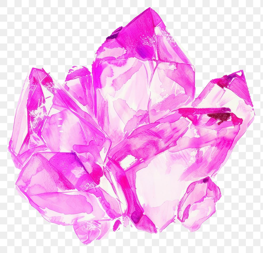 PNG Pink crytal mineral crystal quartz.