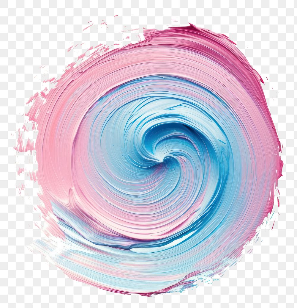 PNG Swirl brush stroke pink blue white background.