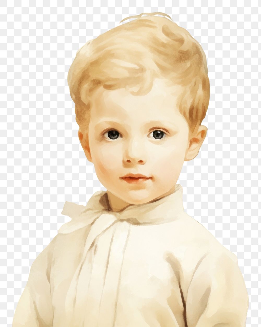 PNG Illustration of kid portrait baby toy.