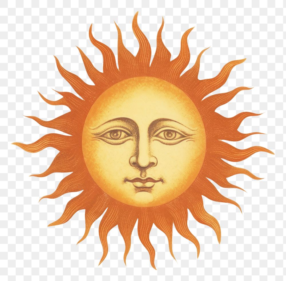 PNG Illustration of sun painting art representation.