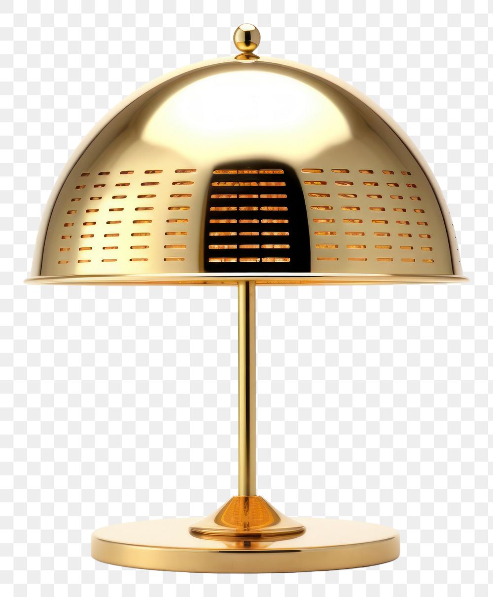 PNG Modern lamp lampshade gold white background.