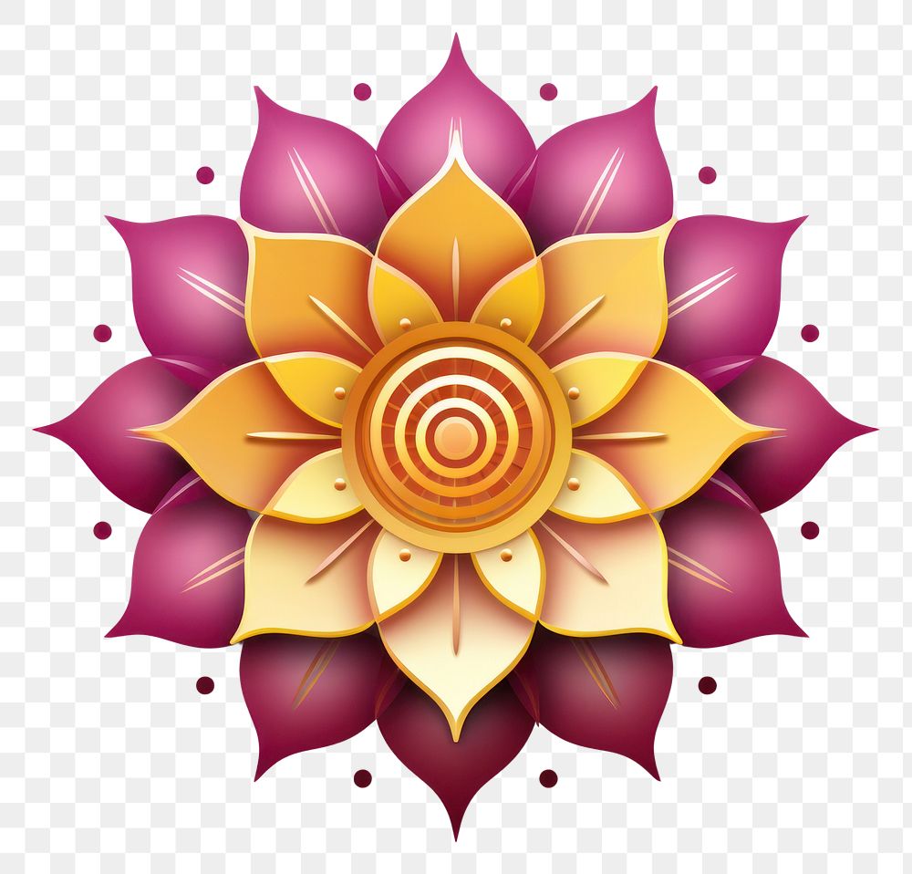 PNG Hyper Detailed Realistic Graphic element representing of lotus graphics pattern flower.