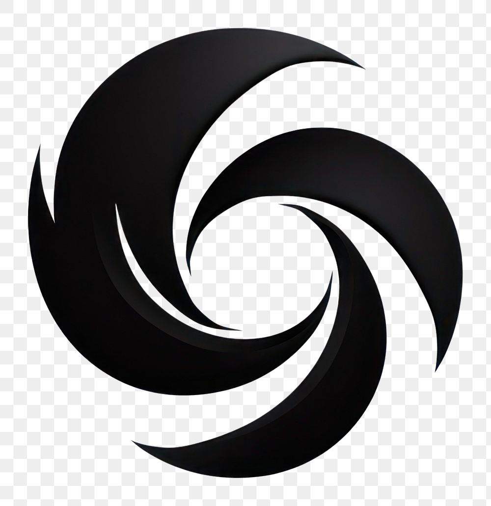 PNG Spiral logo monochrome astronomy.