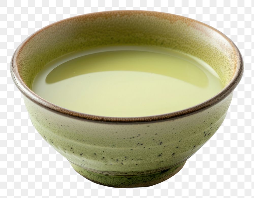 PNG Milk green tea drink bowl cup.