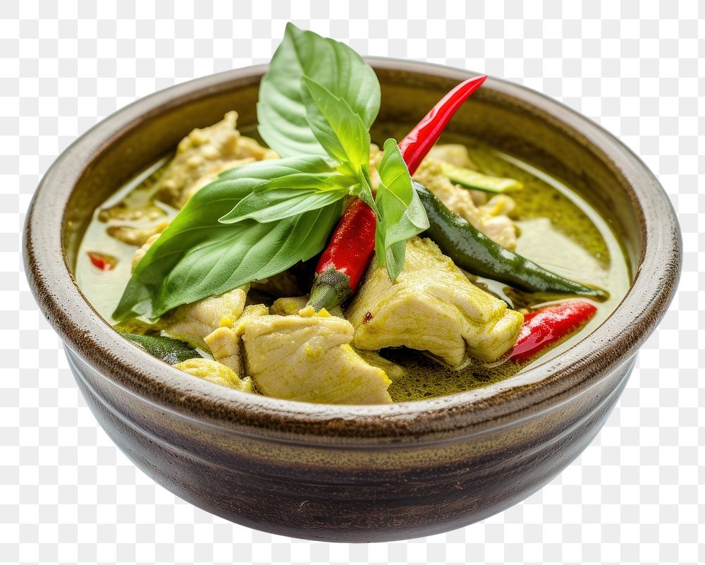 PNG Bowl of Green Curry curry green food.