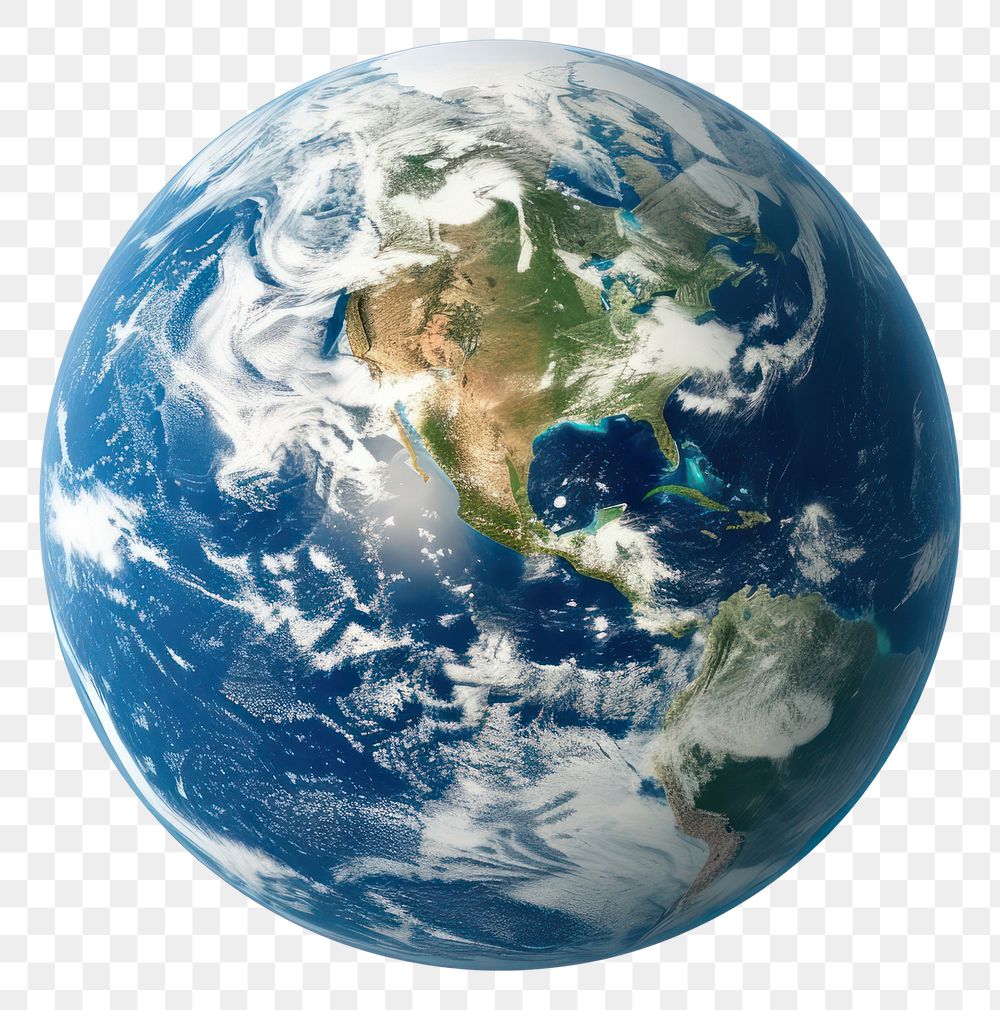 PNG Photo of earth planet space globe.