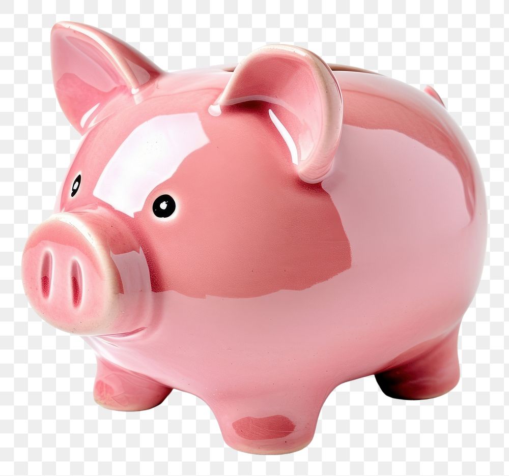 PNG Photo of piggy bank white background representation investment.