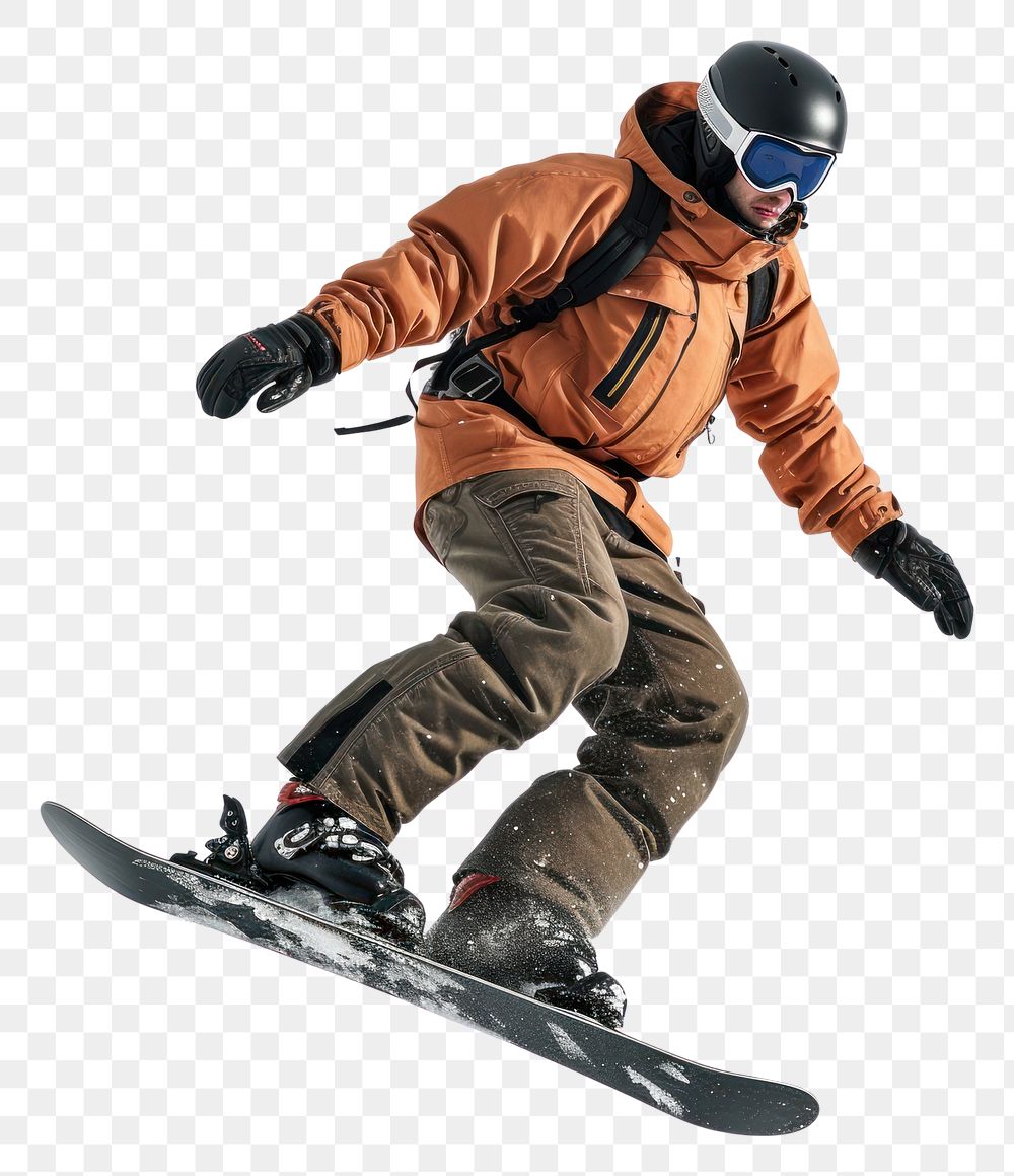 PNG Snowboarder male snow snowboarding recreation.