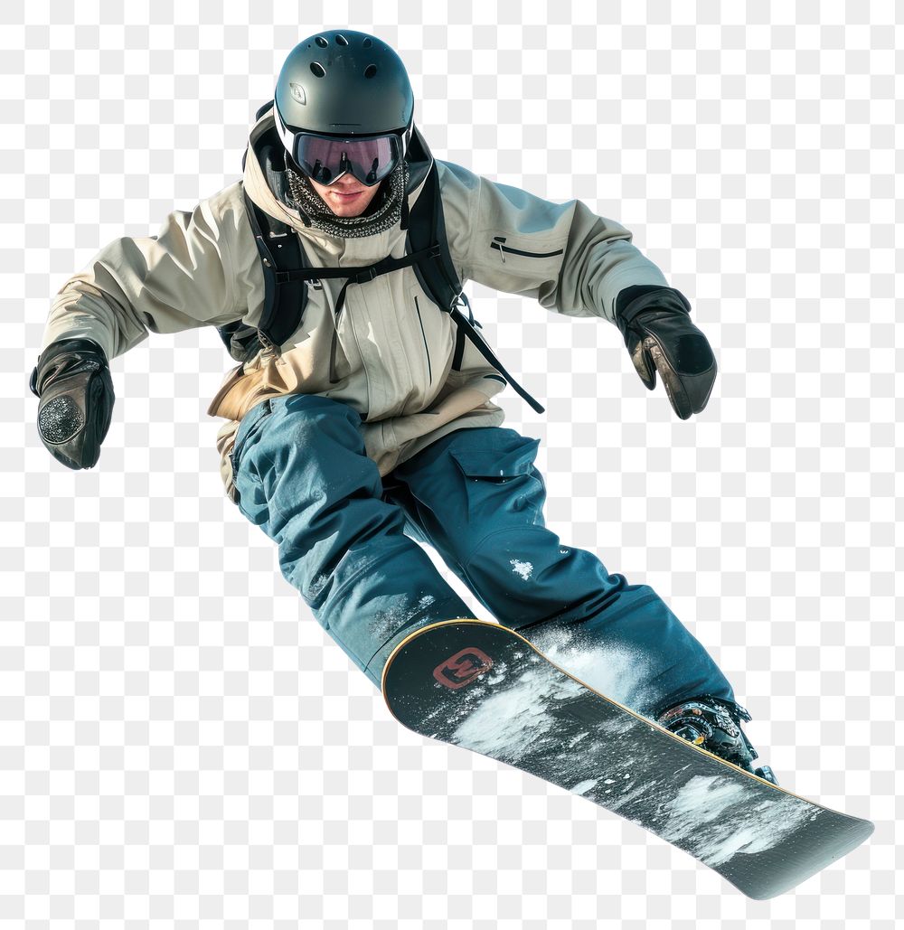 PNG Snowboarder male snow snowboarding adventure.
