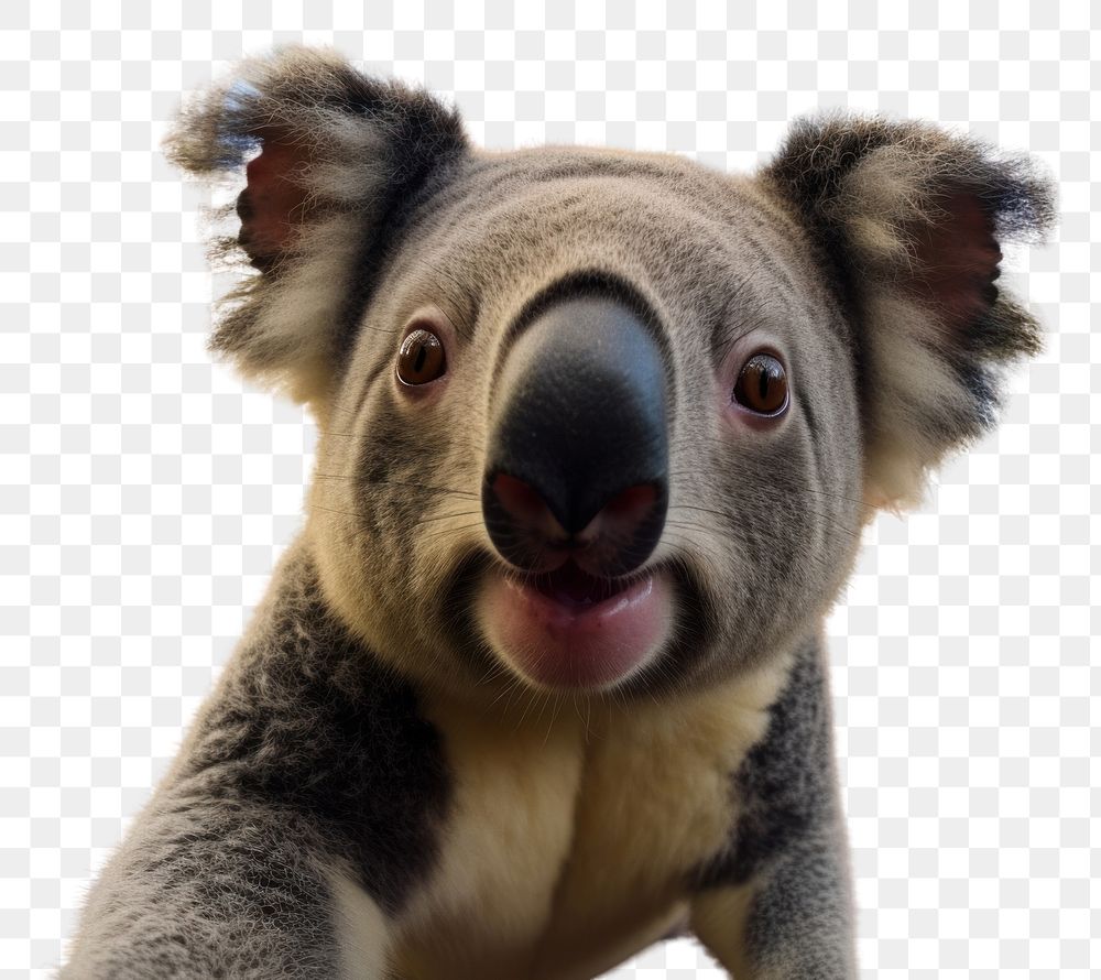 PNG Selfie koala wildlife mammal animal.