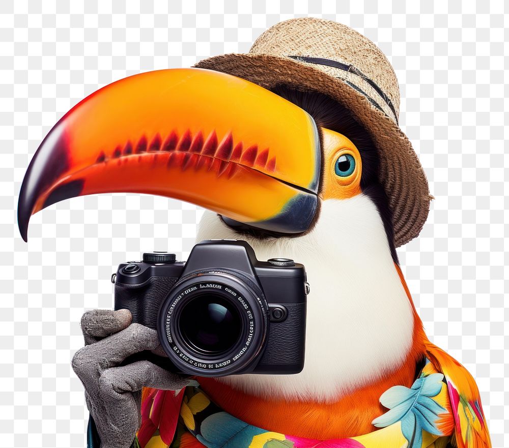 PNG Selfie toucan animal camera photo.