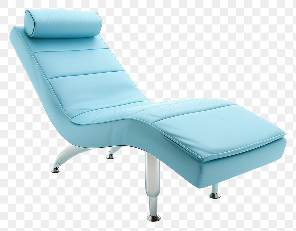 PNG Resting Bench furniture chair blue.