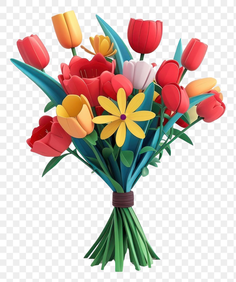 PNG Bouquet art flower tulip.