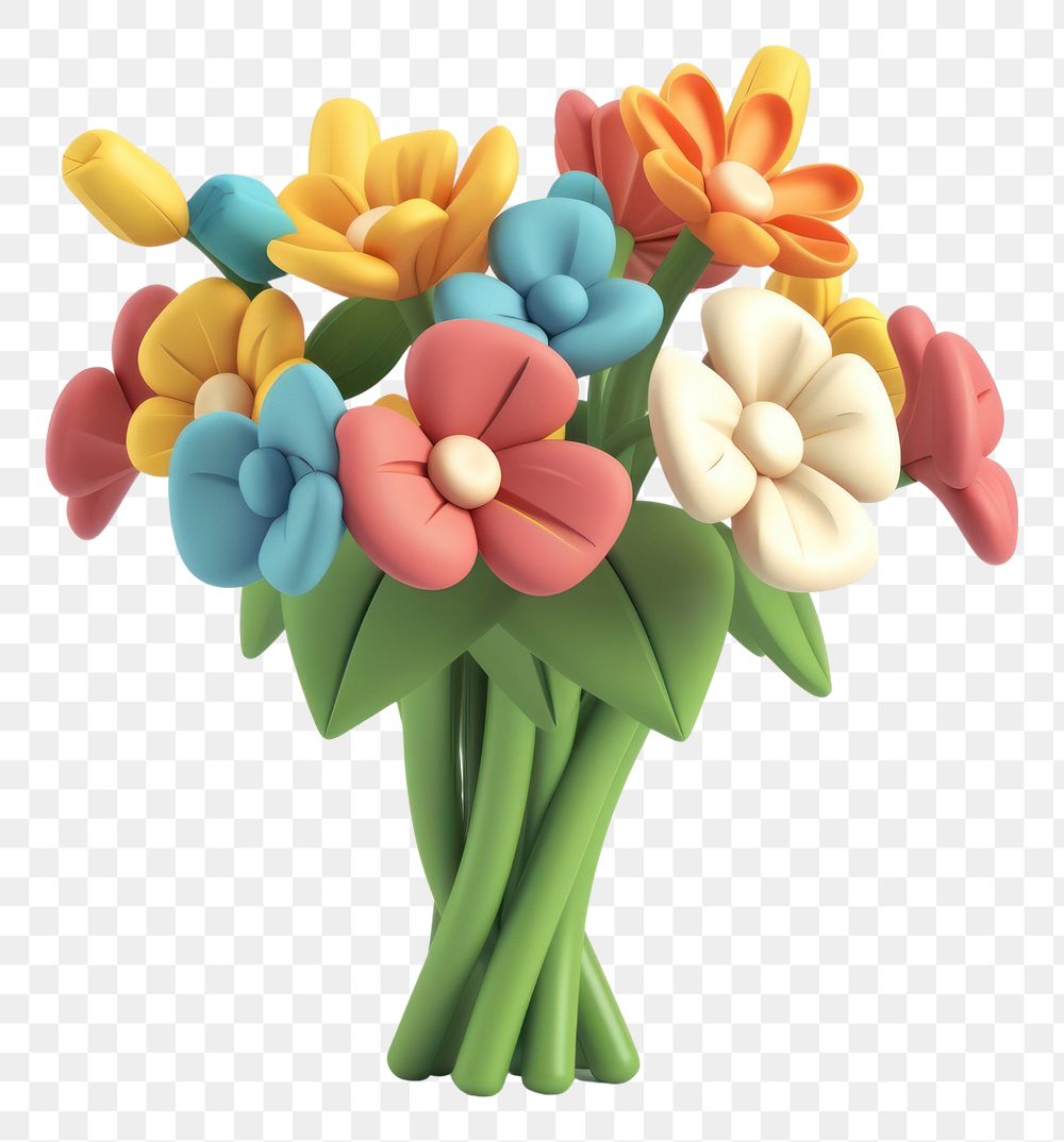 PNG Bouquet flower plant art.