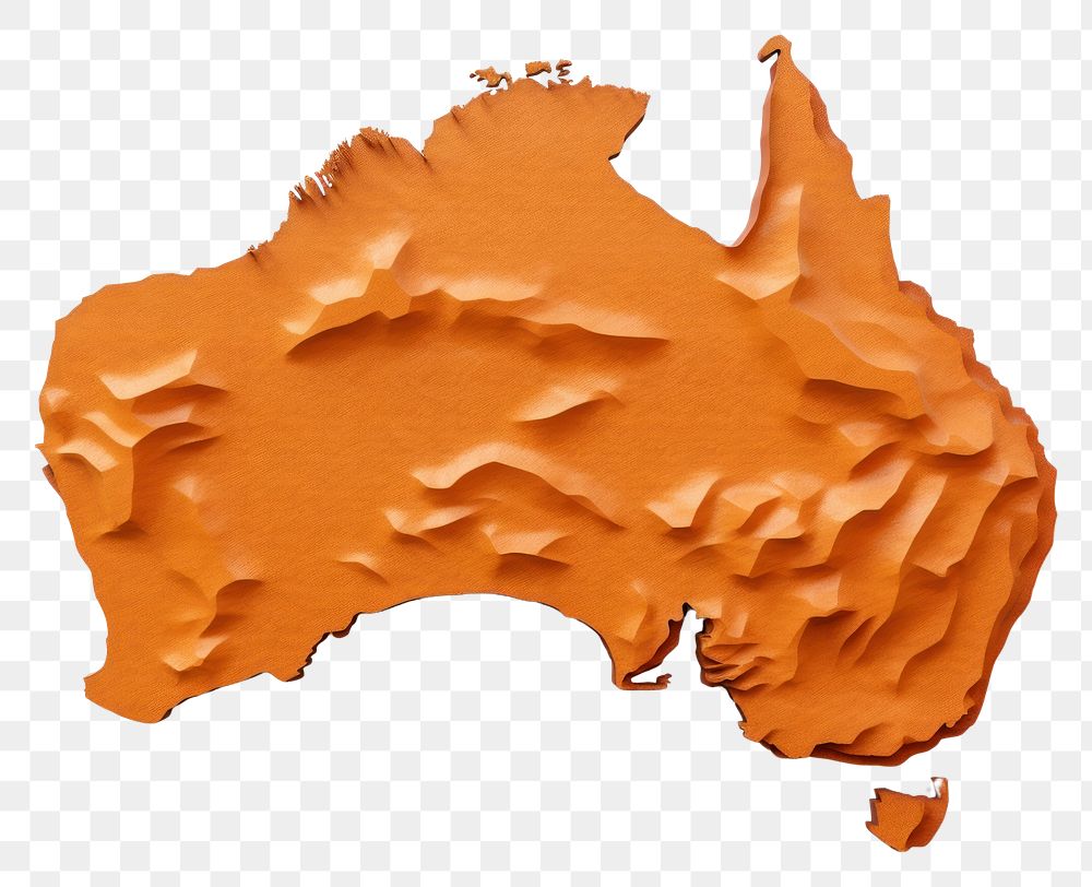 PNG Australia map white background confectionery accessories.