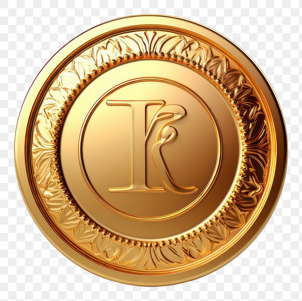 PNG Badge locket money gold.