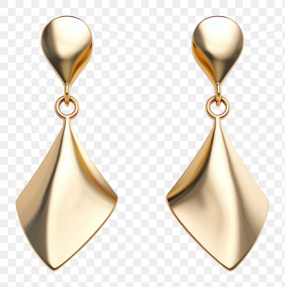 PNG Minimal feminine earrings jewelry locket shiny.