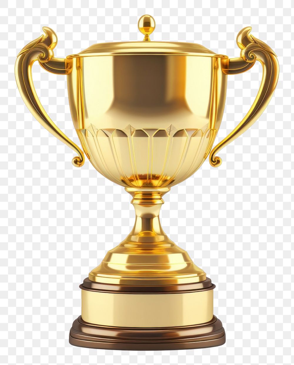 PNG Trophy gold white background achievement