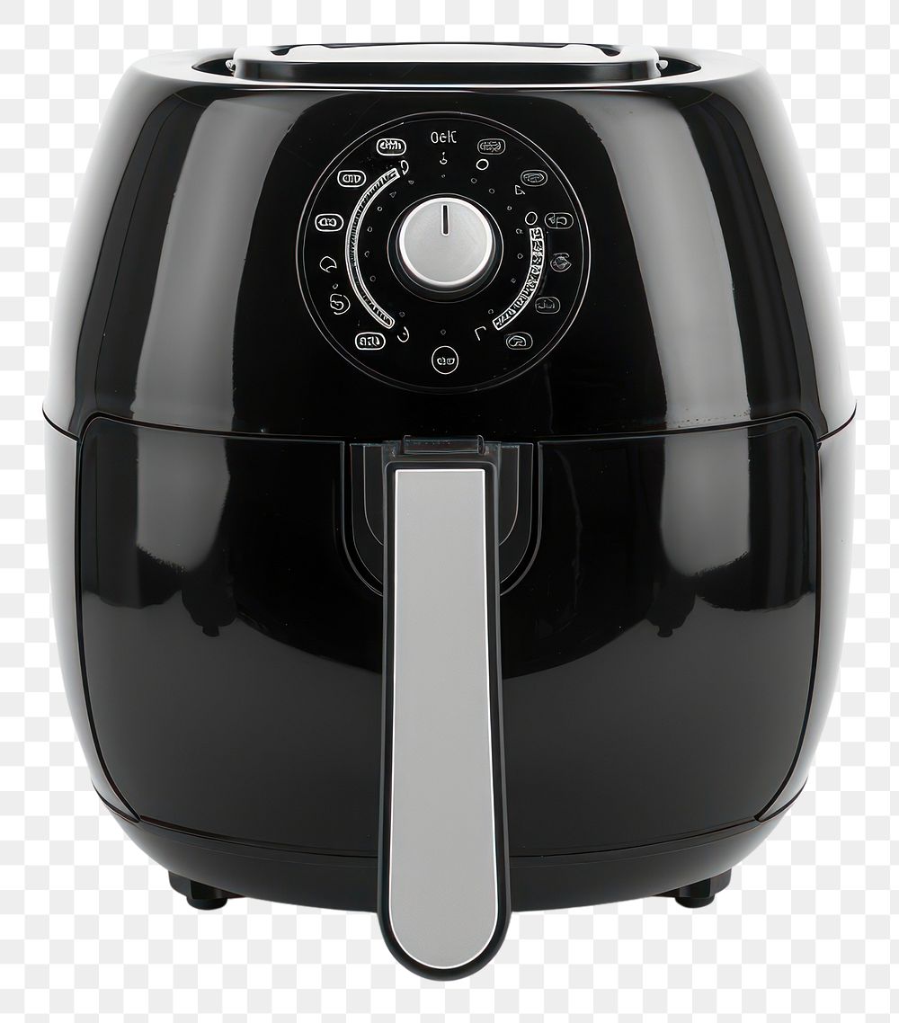 PNG Air Fryer black white background technology.