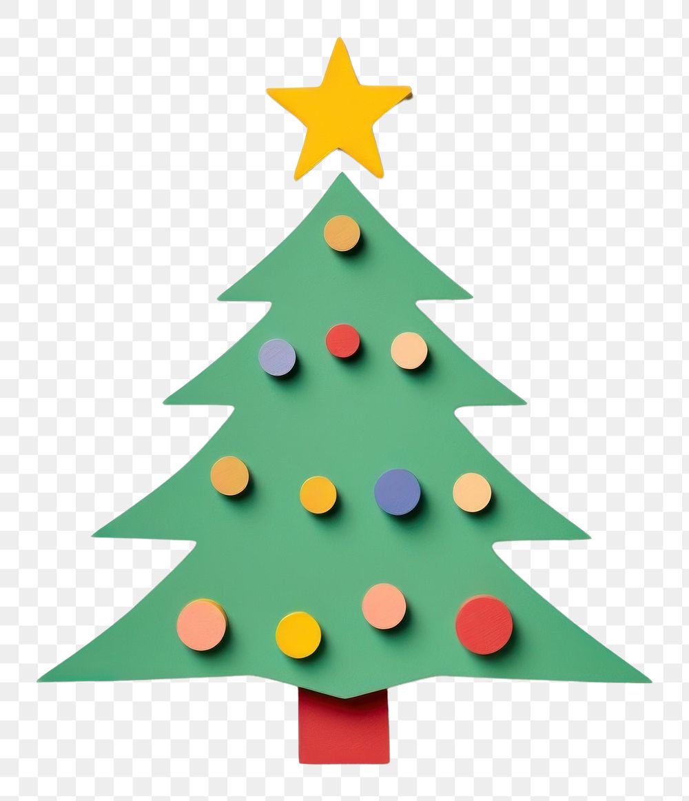 PNG Decorated Christmas tree christmas representation christmas tree.