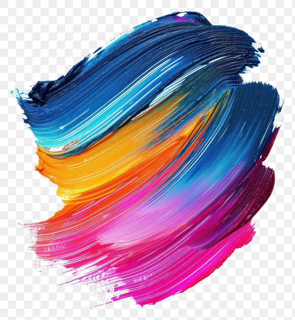 PNG Colorful dry brush stroke backgrounds paint art.