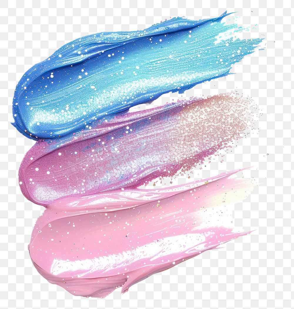 PNG Cute glitter brush stroke backgrounds paint white background.