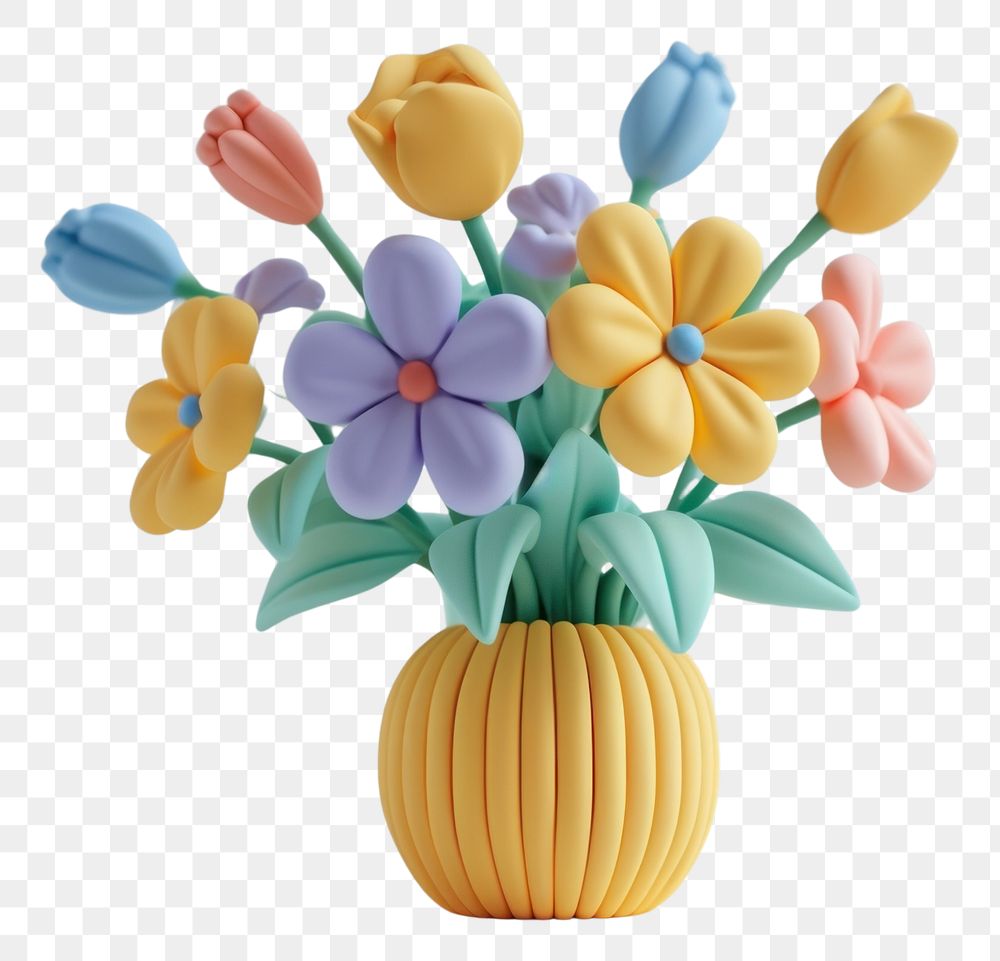 PNG Bouquet flower plant vase