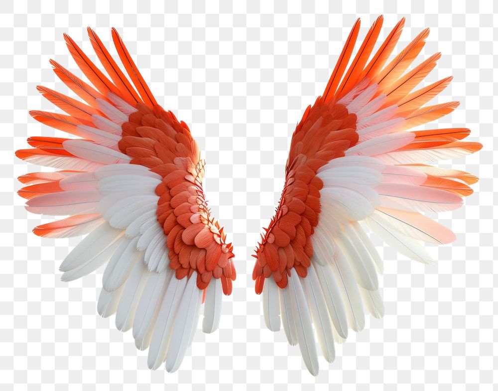 PNG Bird wings white background chandelier goldfish.