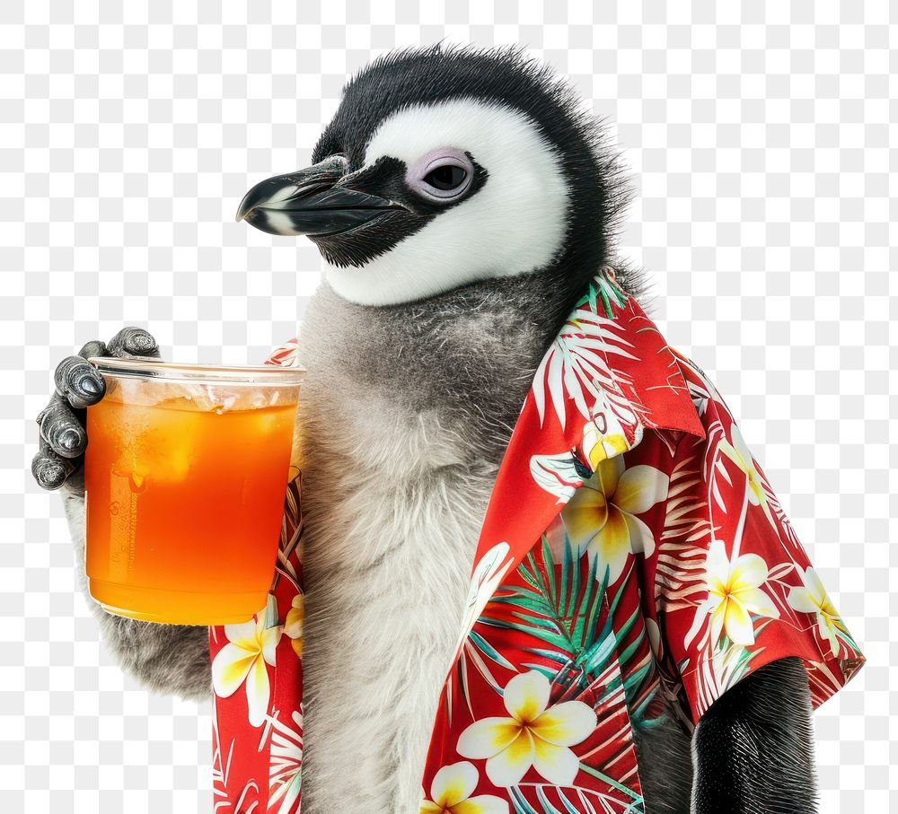 PNG Penguin animal drink bird.