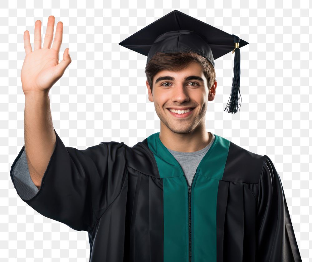 PNG Student graduation smiling hand