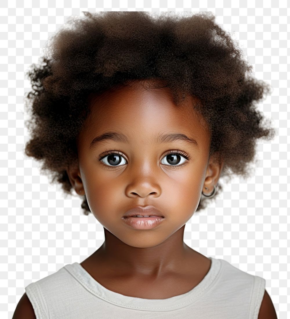 PNG Portrait child photography hairstyle.