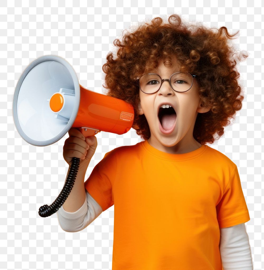 PNG Shouting appliance portrait toddler.