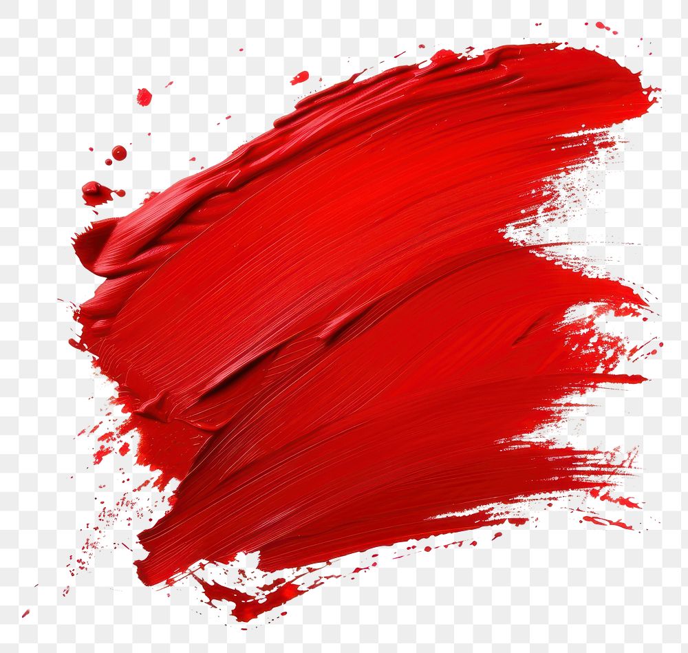 PNG Red dry brush stroke backgrounds paint white background.