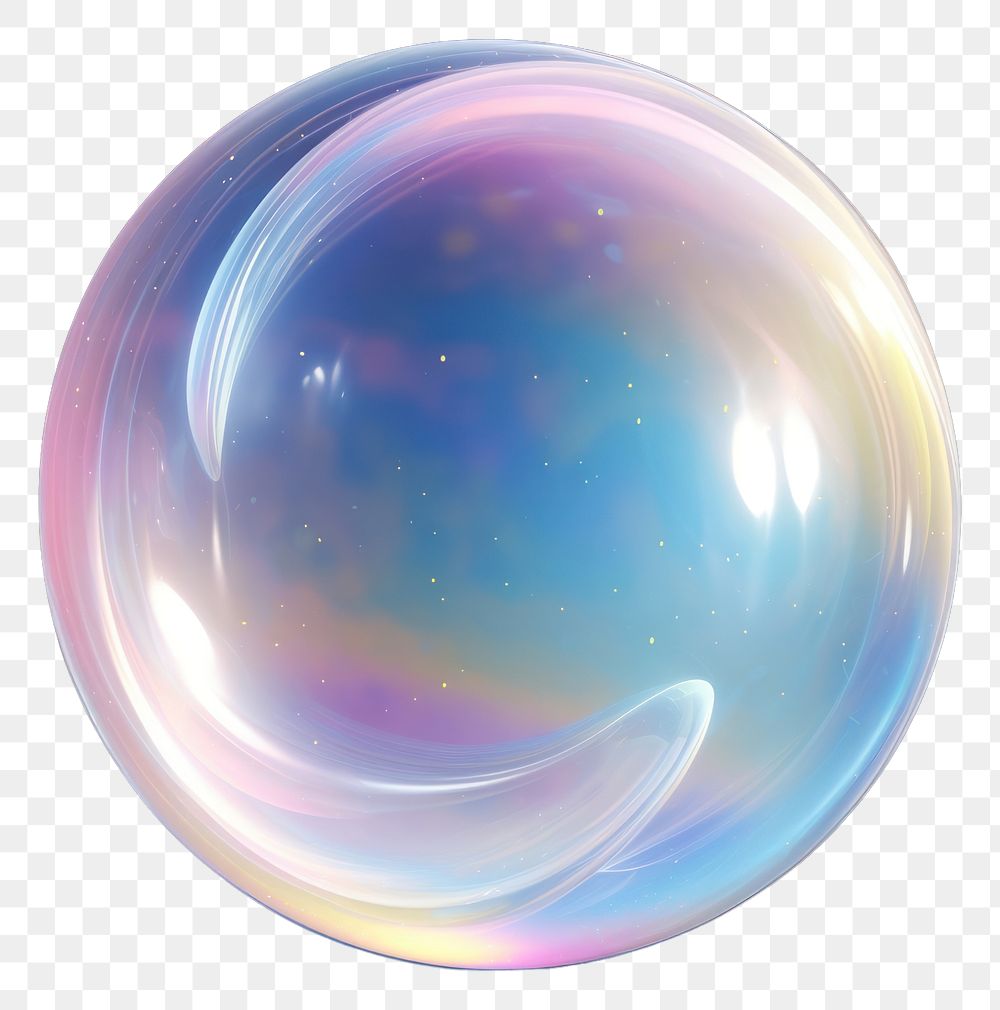 PNG 3d sun bubble transparent sphere