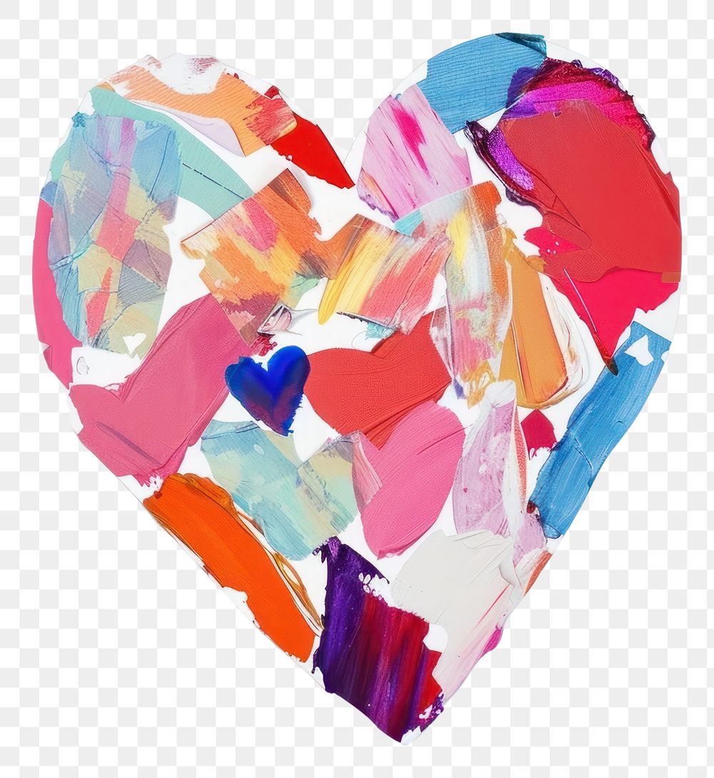 PNG Painting heart creativity abstract.