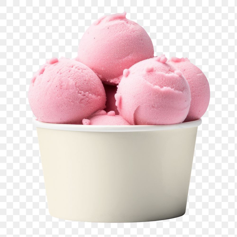 Ice-cream cup png, transparent background