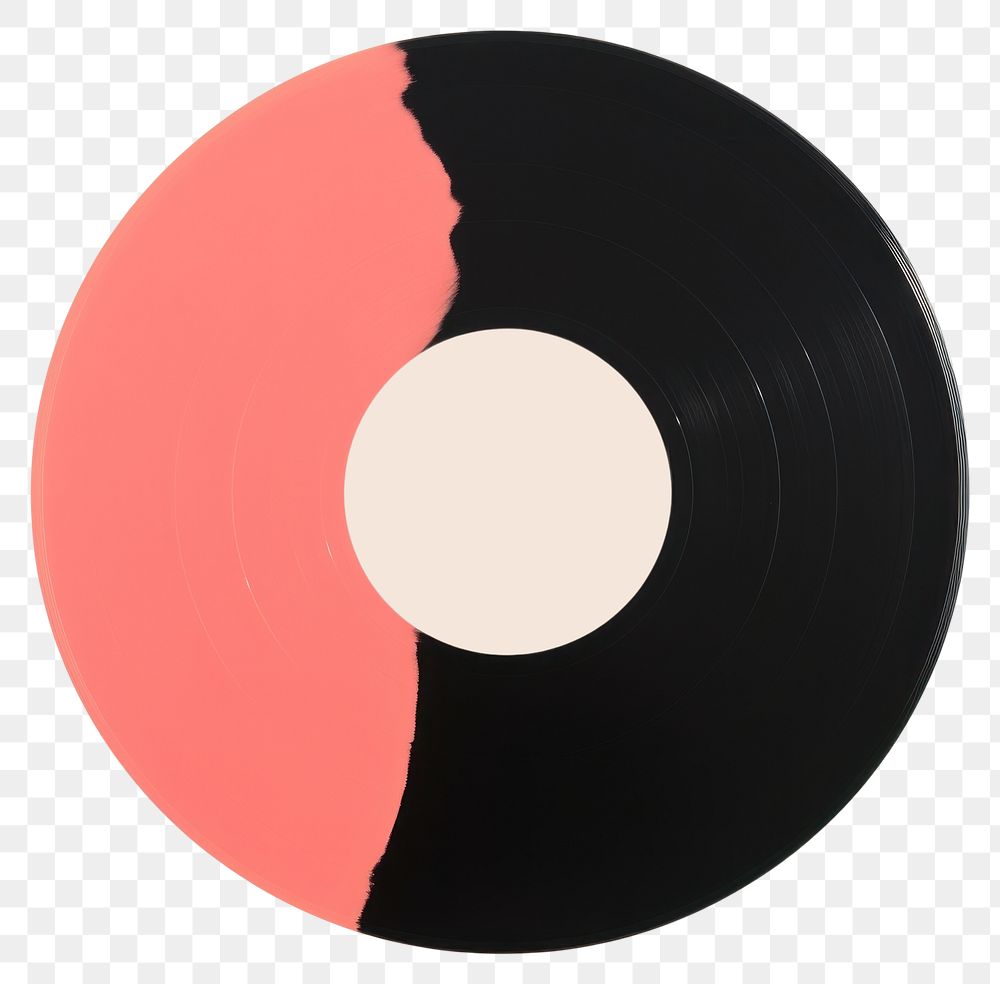 PNG Vinyl minimalist form shape turntable circle.