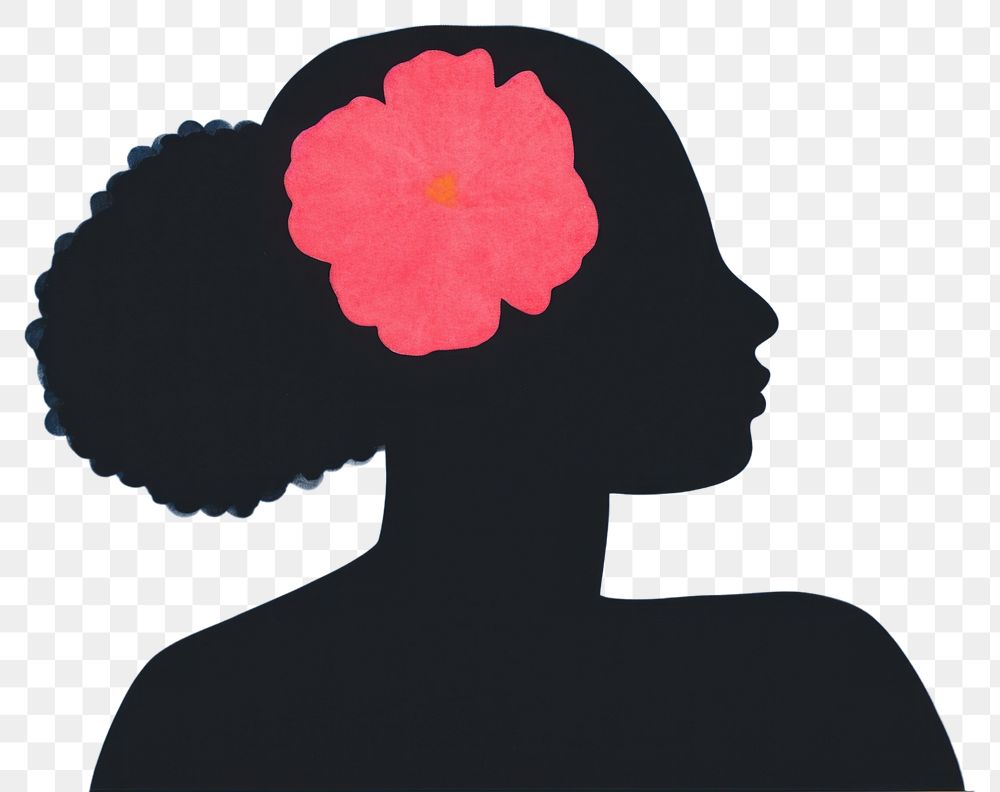 PNG Silhouette flower adult plant.