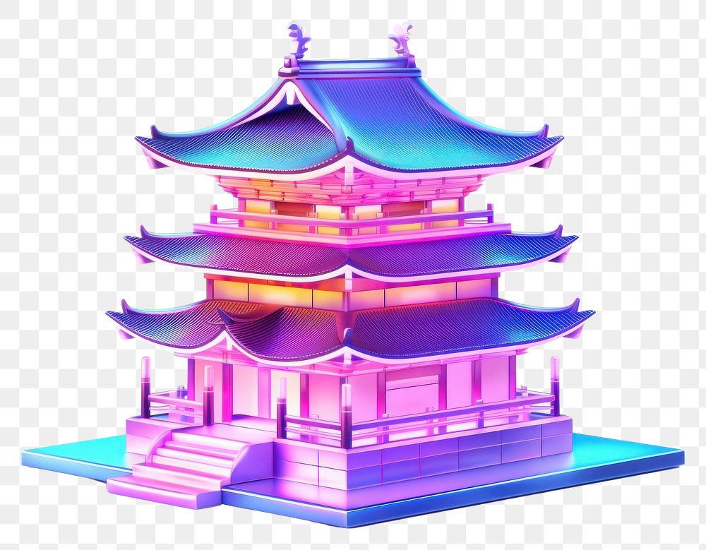 PNG Temple architecture building pagoda. AI generated Image by rawpixel.